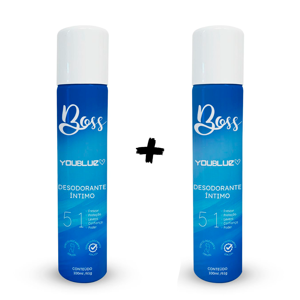 Kit 2 Desodorante Íntimo 5 em 1 - Boss