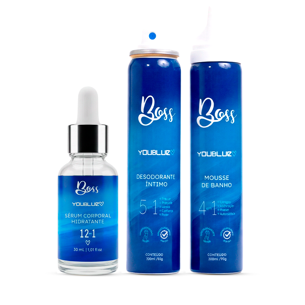 Kit Boss: Desodorante + Mousse + Sérum