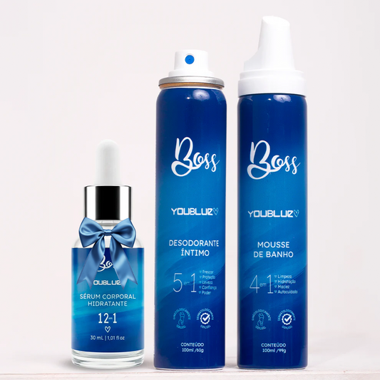 Kit Desodorante íntimo + Mousse Corporal = Sérum Clareador