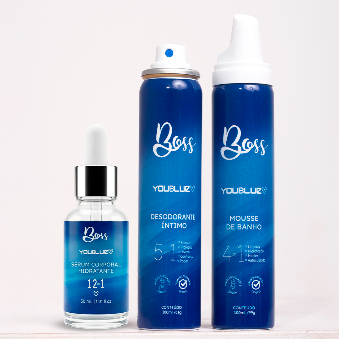 Kit Boss: Desodorante + Mousse + Sérum