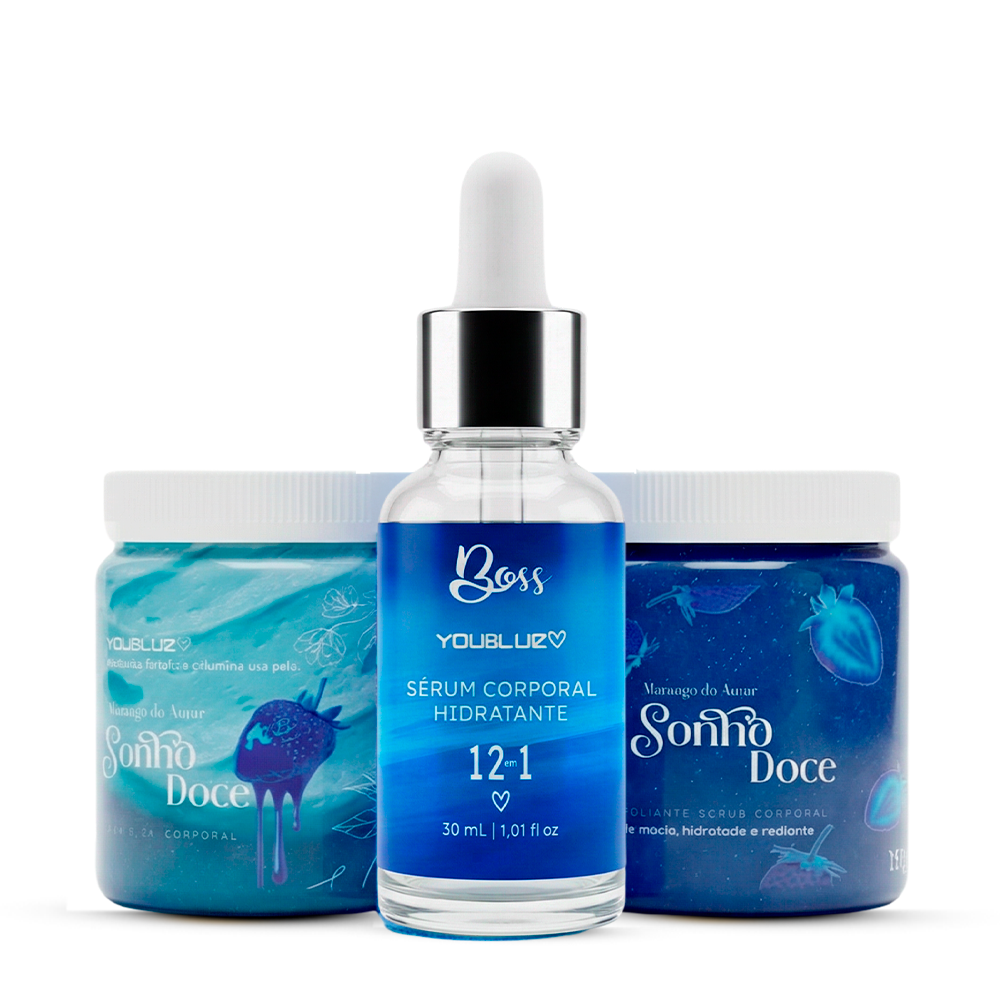 Kit Sérum + esfoliante + manteiga