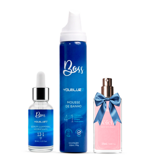 Kit Mousse de Banho + Sérum Clareador = Perfume Déliché