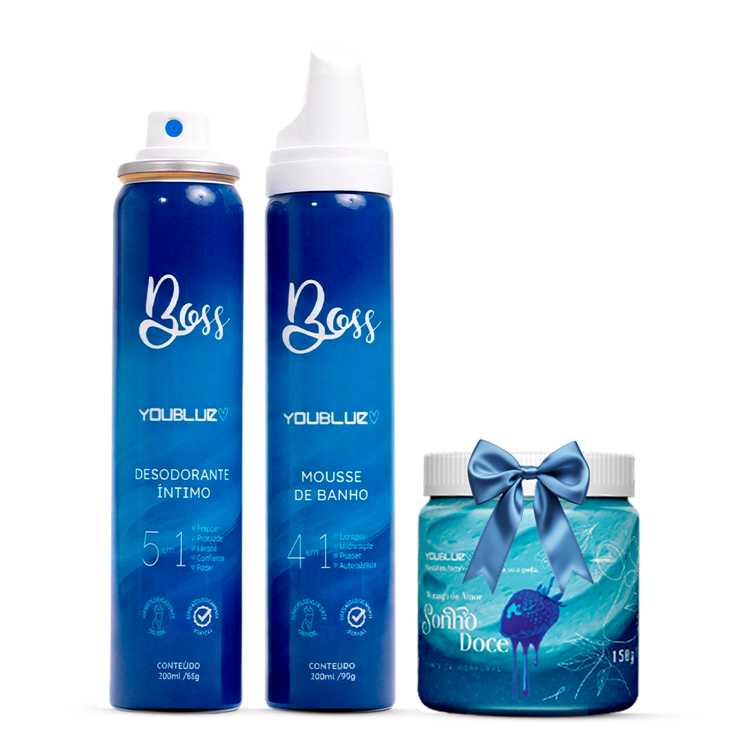 Kit Desodorante íntimo + Mousse Corporal = Manteiga Corporal